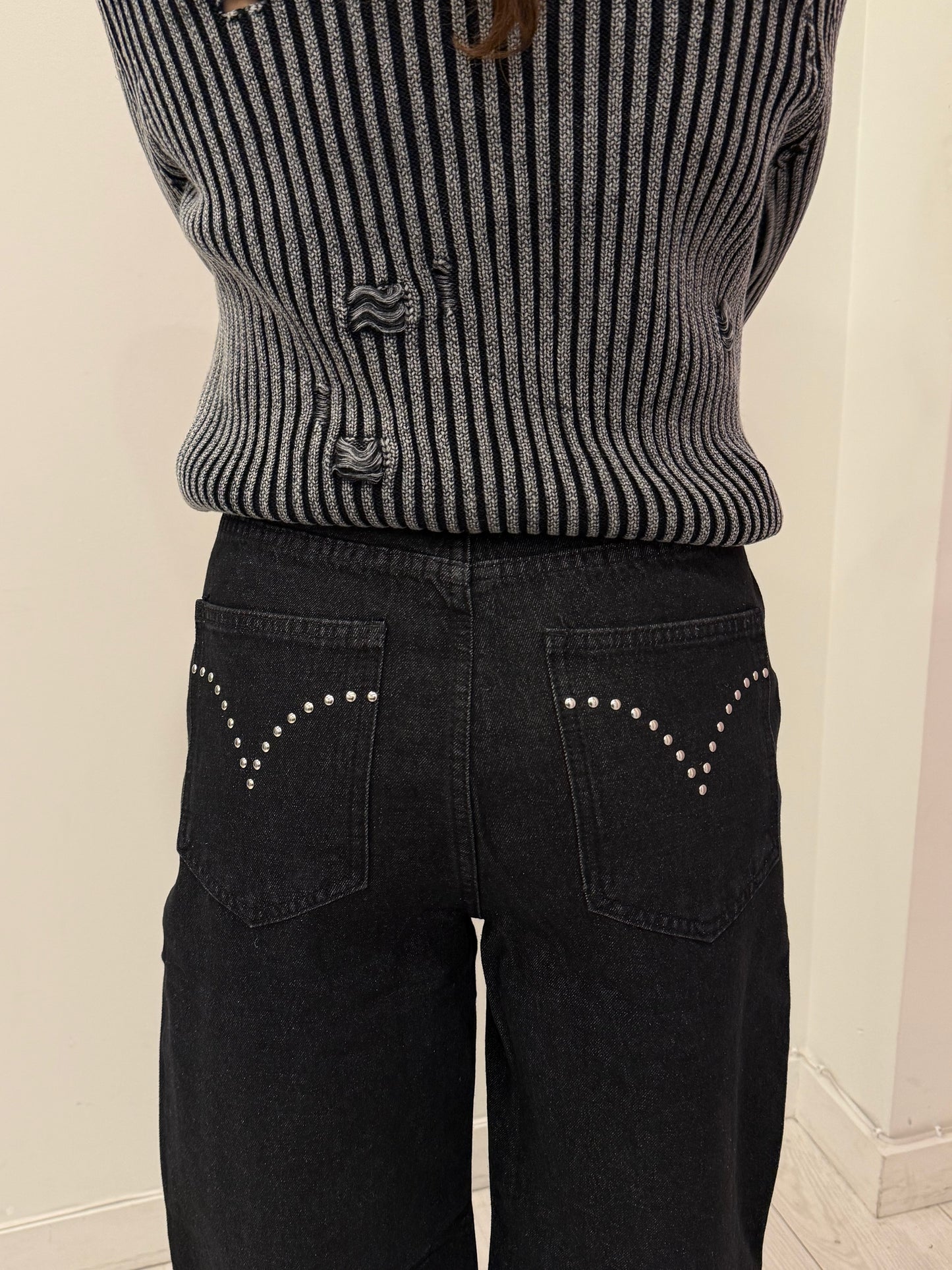 BALU Studded high waisted jeans