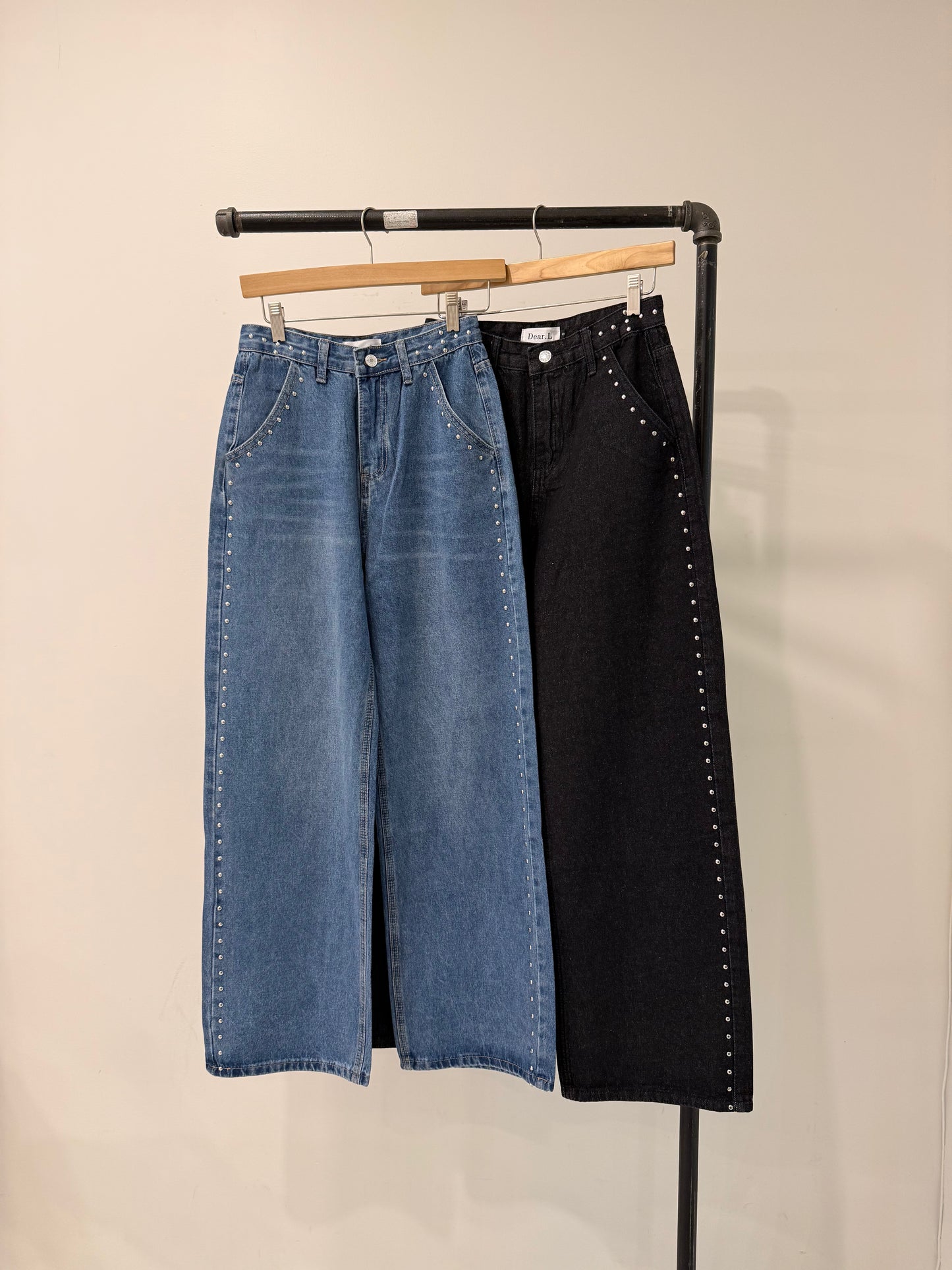 BALU Studded high waisted jeans
