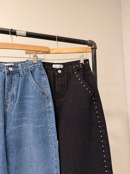 BALU Studded high waisted jeans