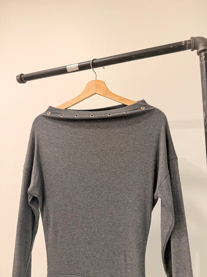 BOUT One shoulder grommet dress