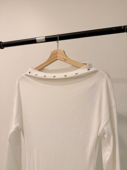 BOUT One shoulder grommet dress