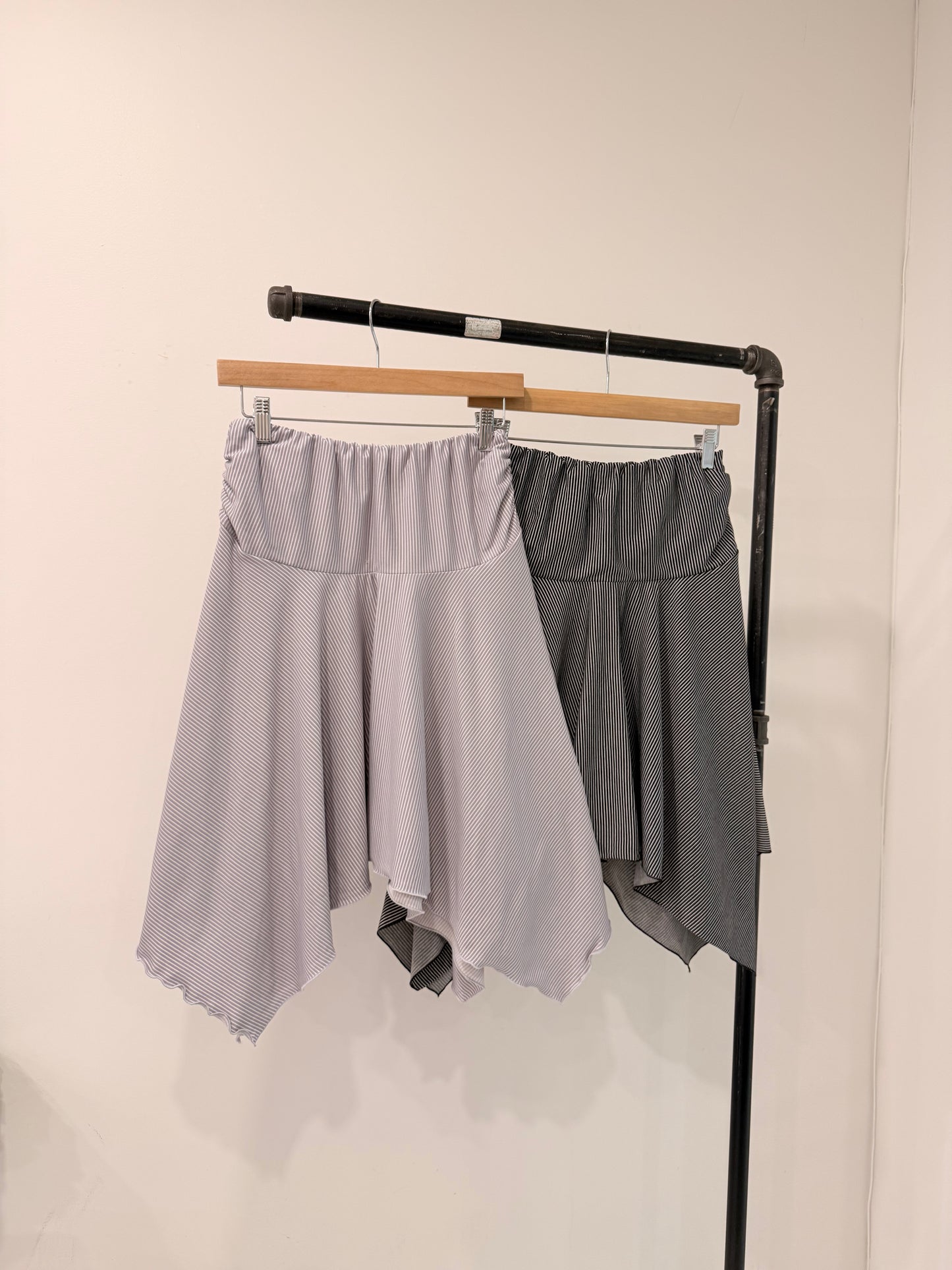 LINE Ruched midi skirt