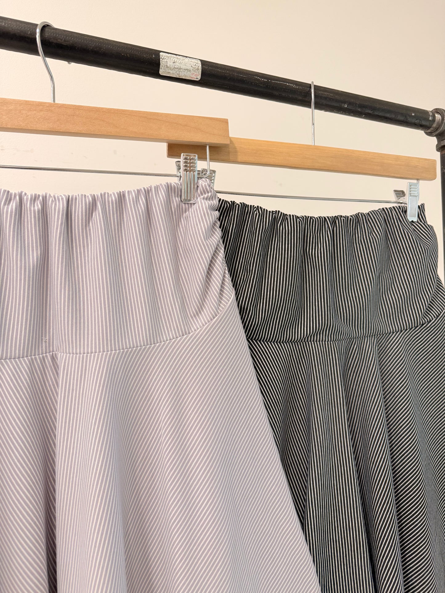 LINE Ruched midi skirt