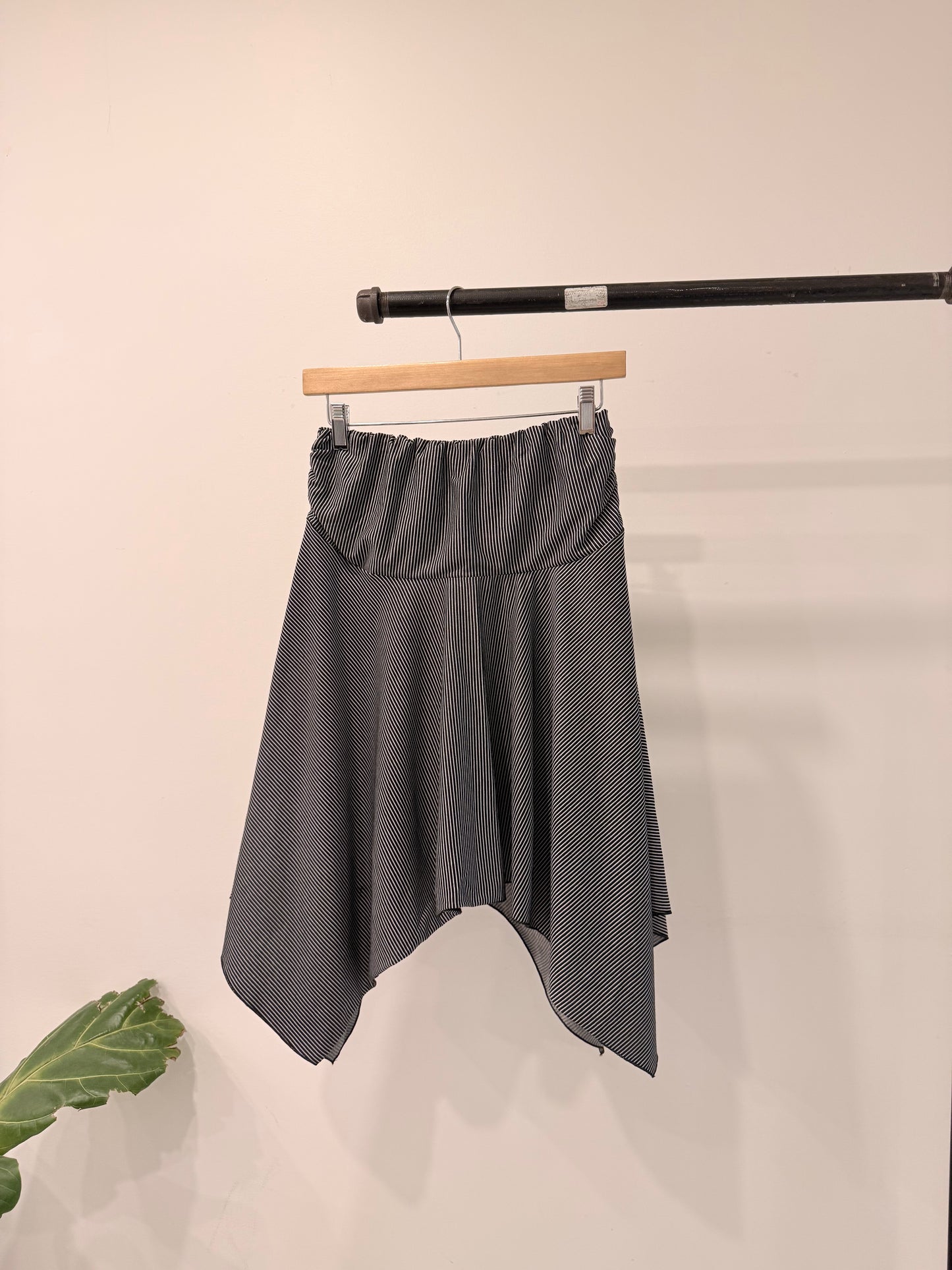 LINE Ruched midi skirt
