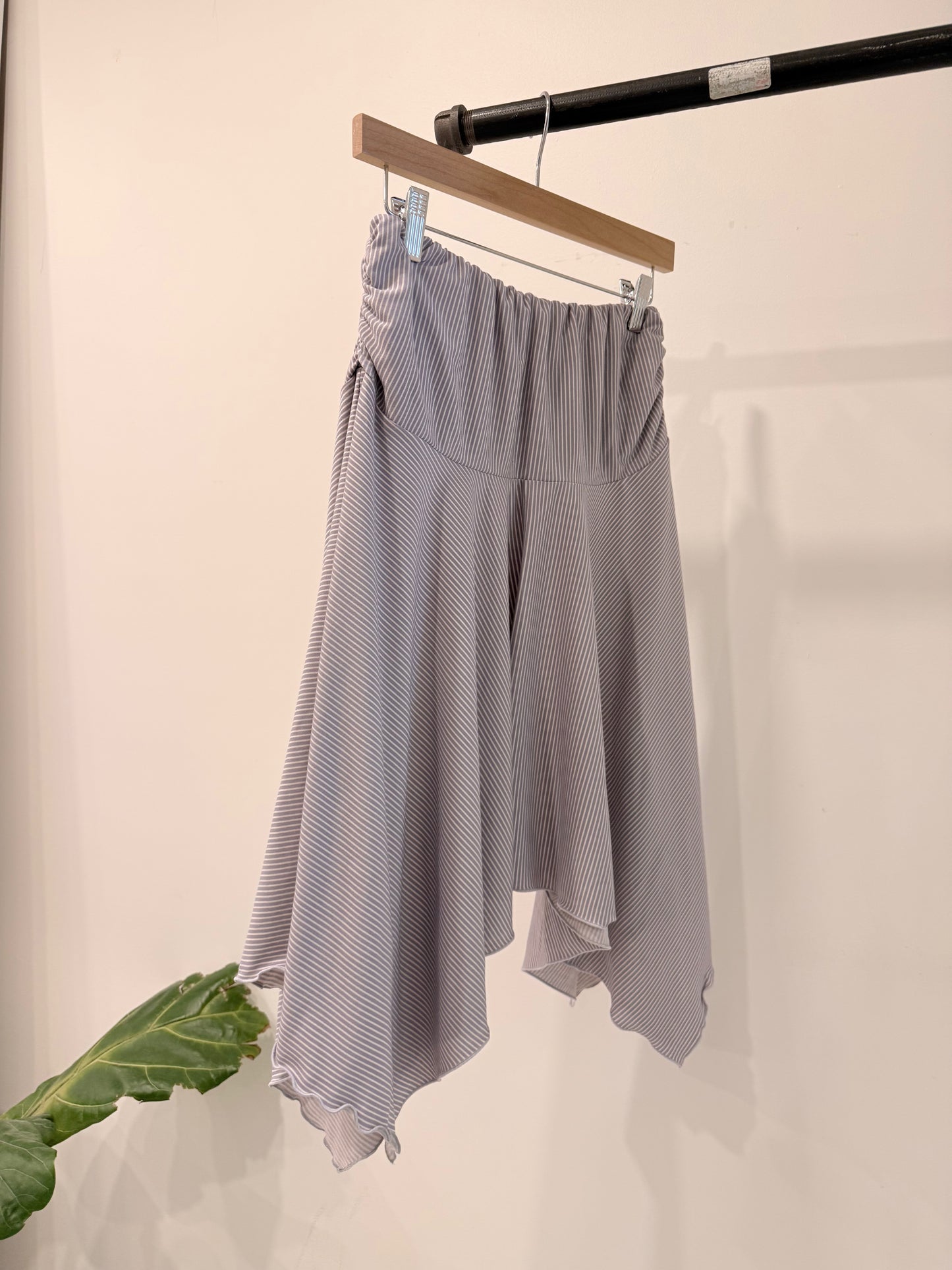 LINE Ruched midi skirt
