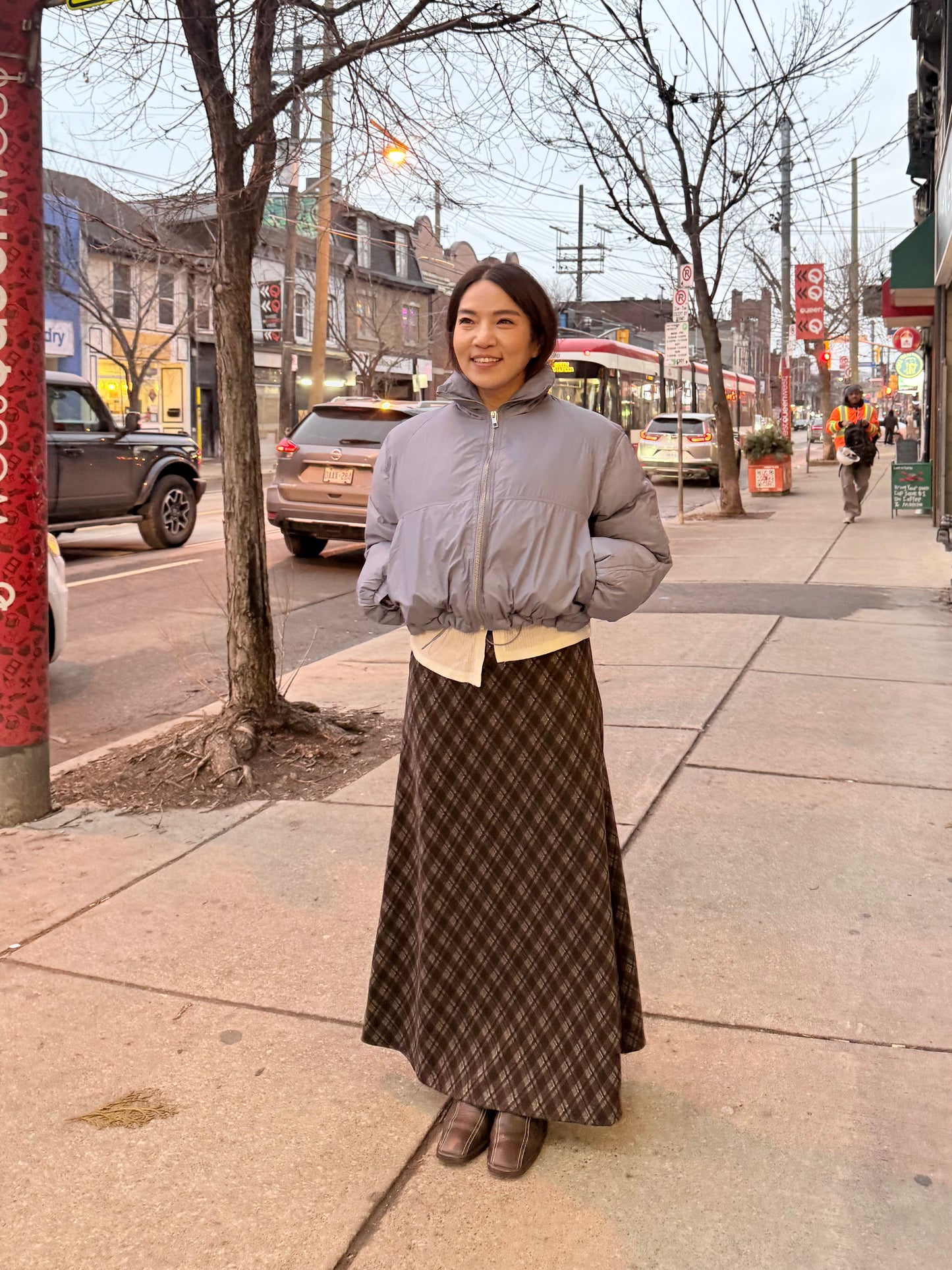 SMART Plaid maxi skirt