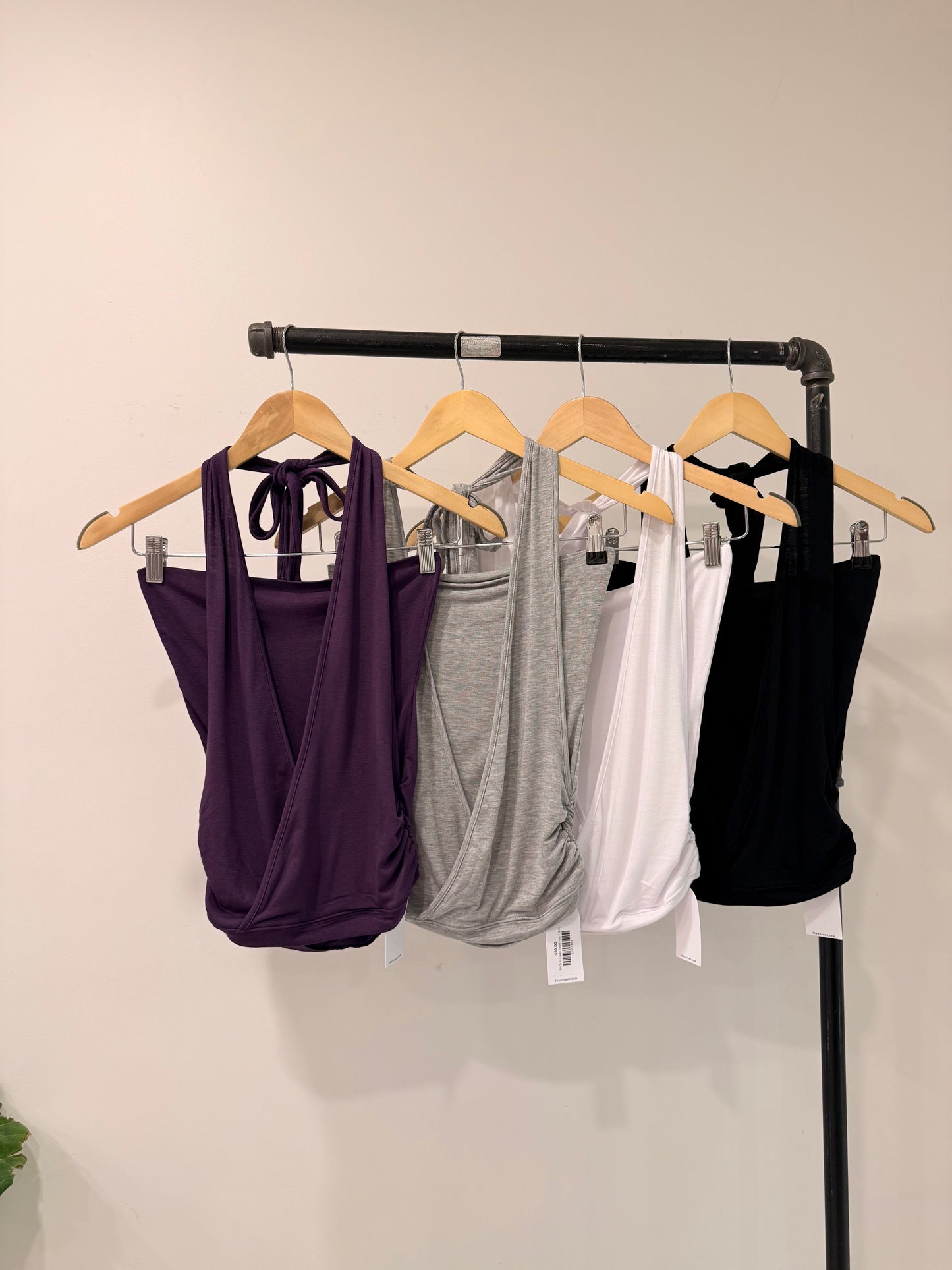 SHOLA Multi-way halter top