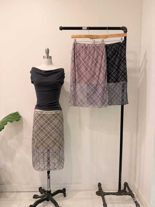 PING Printed mesh skirt