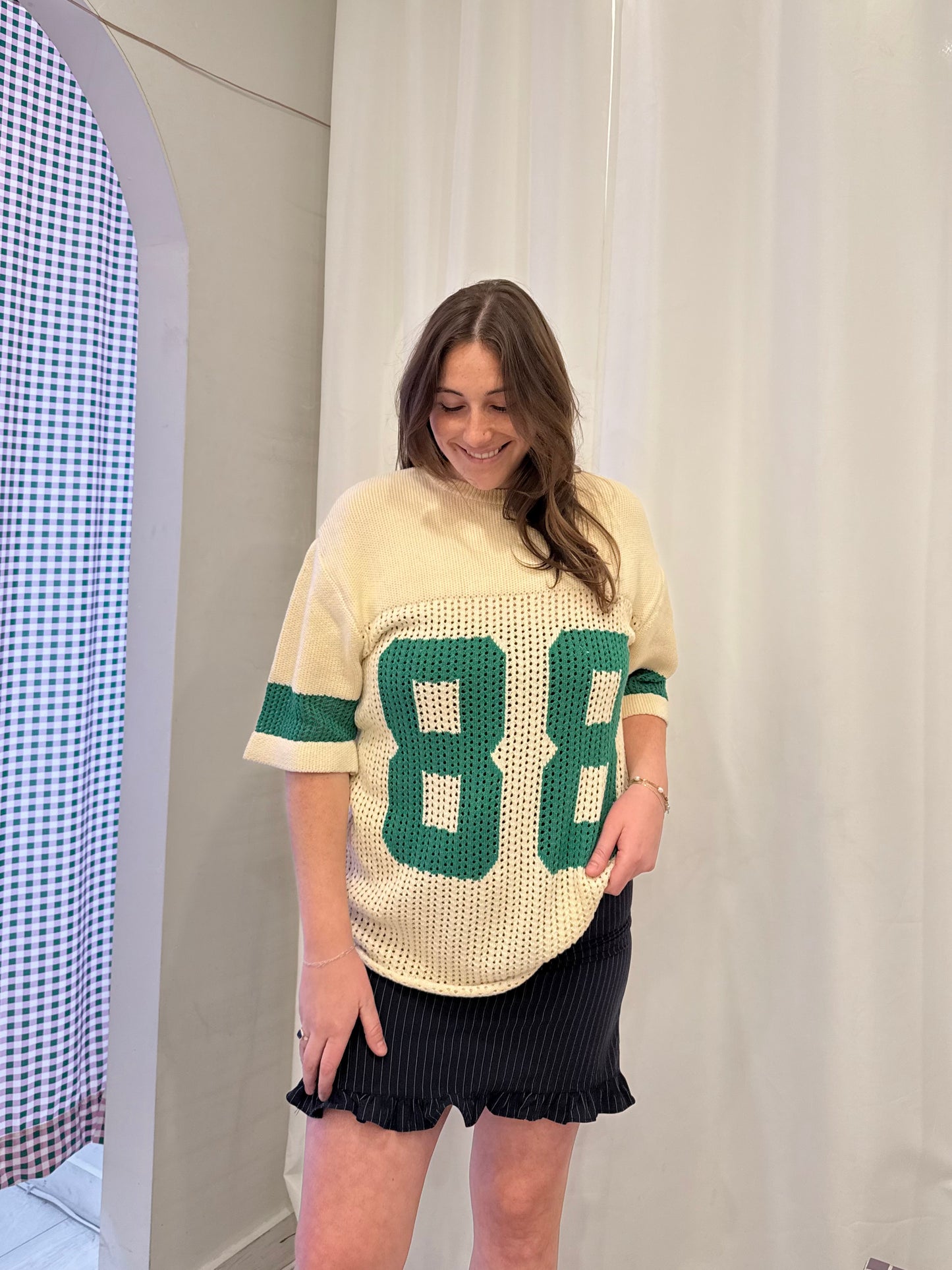 PLEX 88 oversized crochet top