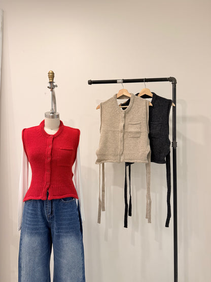 GEM Backless knit top