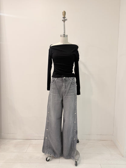 KENT Slit button fly jeans