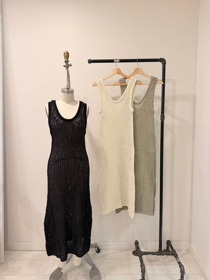 TASH Fishnet maxi dress