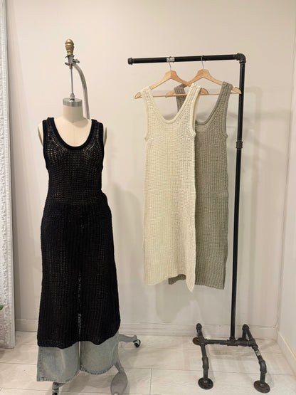 TASH Fishnet maxi dress