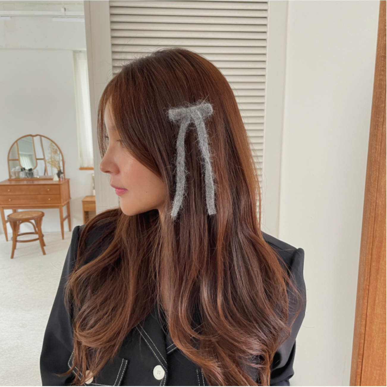 KISSY Knit ribbon hair clips
