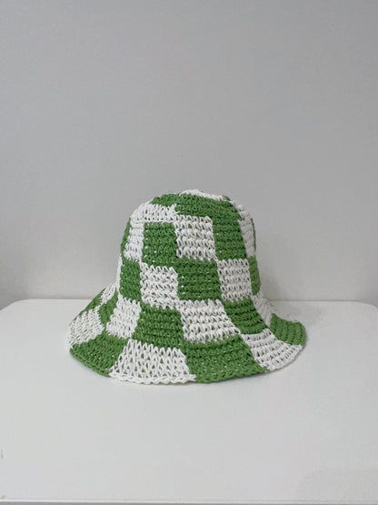 KOJE Checker straw hat