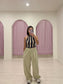 DRUM Stripe halter top