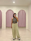 DRUM Stripe halter top