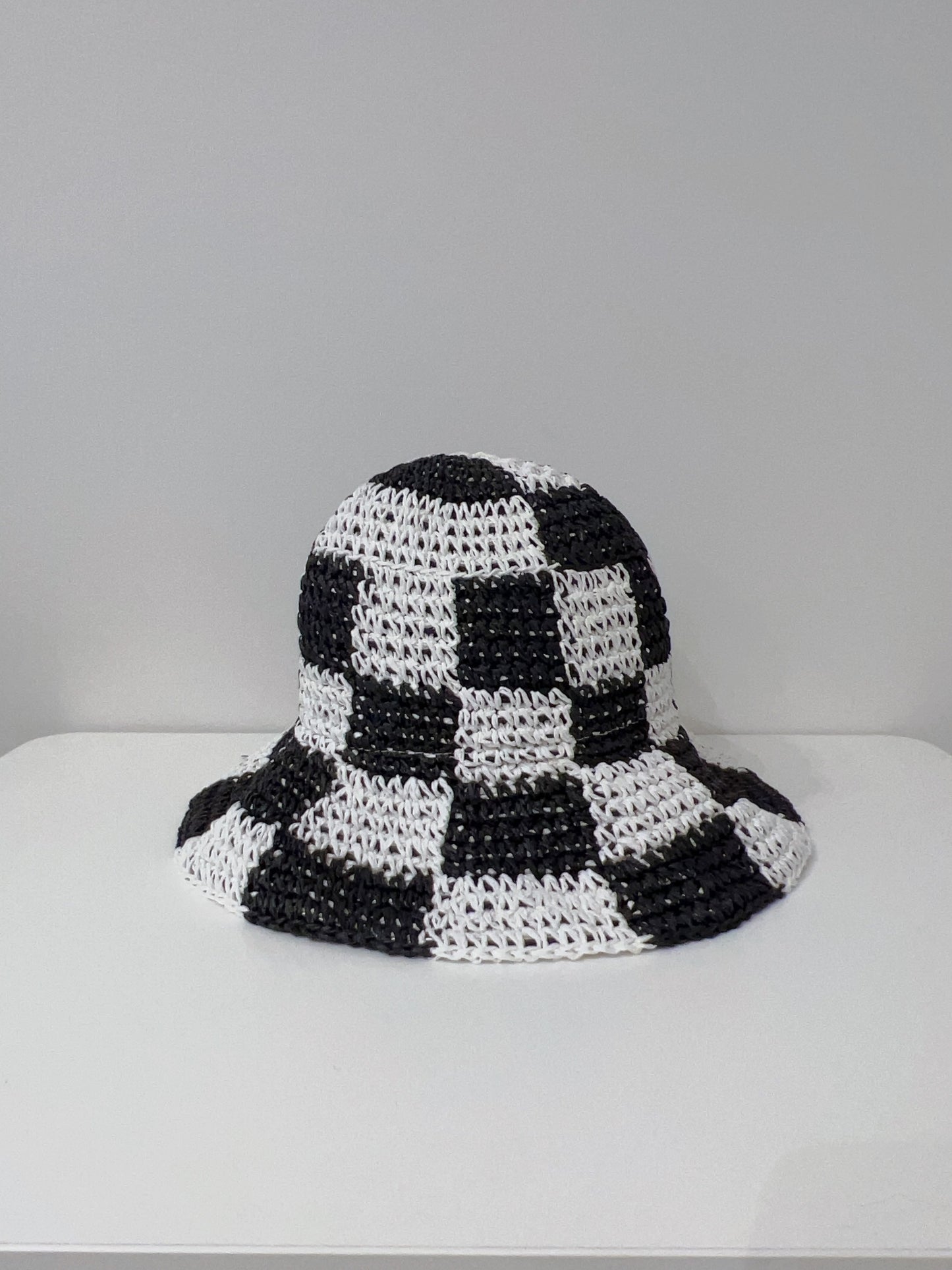 KOJE Checker straw hat