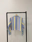 GARROS Multi stripe cropped shirt