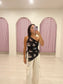 ROUGE Printed asymmetric top