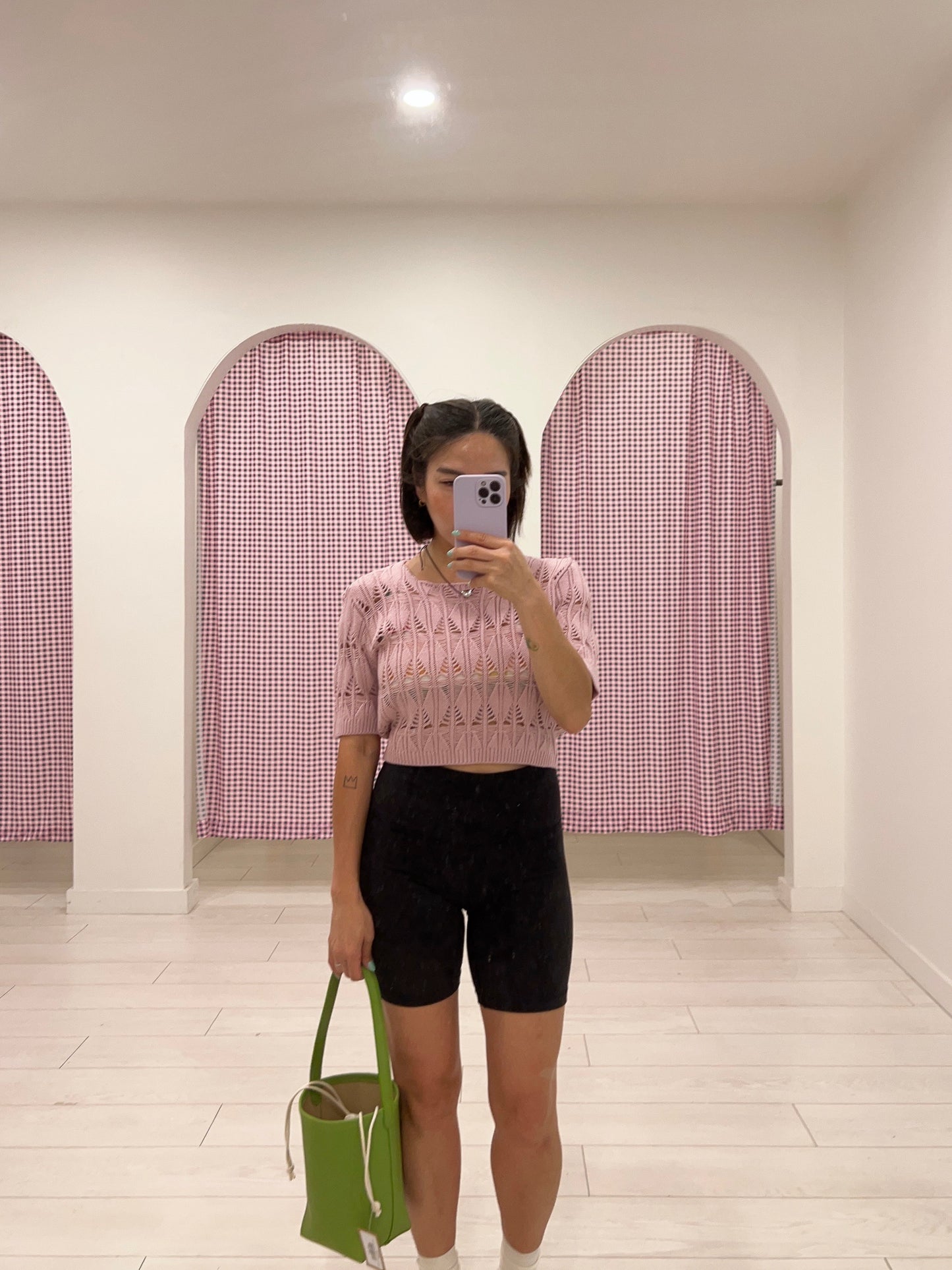 LEEN Cropped knit top