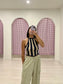 DRUM Stripe halter top