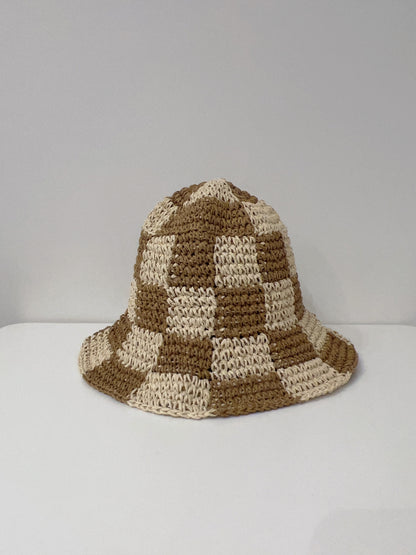KOJE Checker straw hat