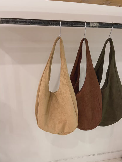 BORIS Suede shoulder bag