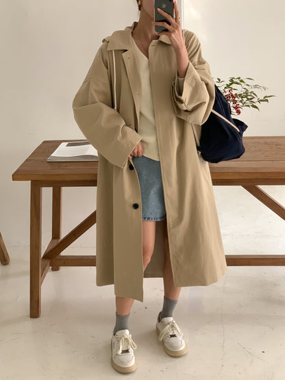 TYRA Hooded trench coat