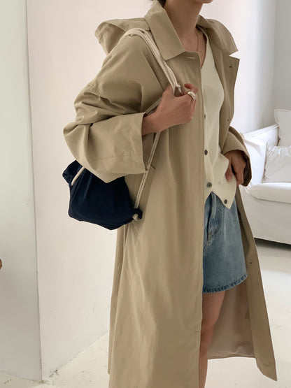 TYRA Hooded trench coat