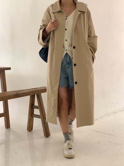 TYRA Hooded trench coat