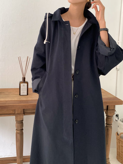 TYRA Hooded trench coat