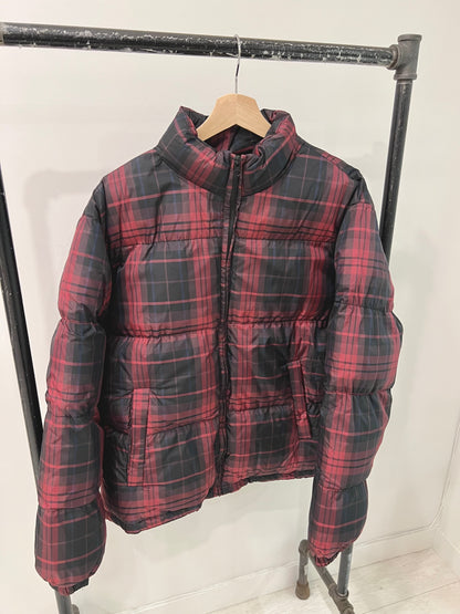 WOOD Plaid puffer jacket