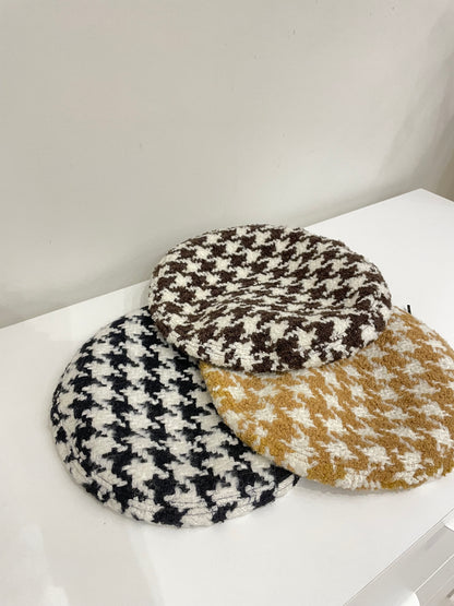 BELLA Houndstooth beret