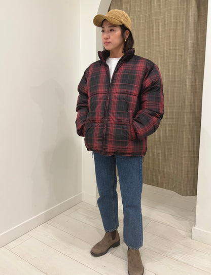 WOOD Plaid puffer jacket