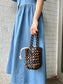 FIGARO Wooden beads tote bag