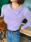 SAFRON Angora collar knit top