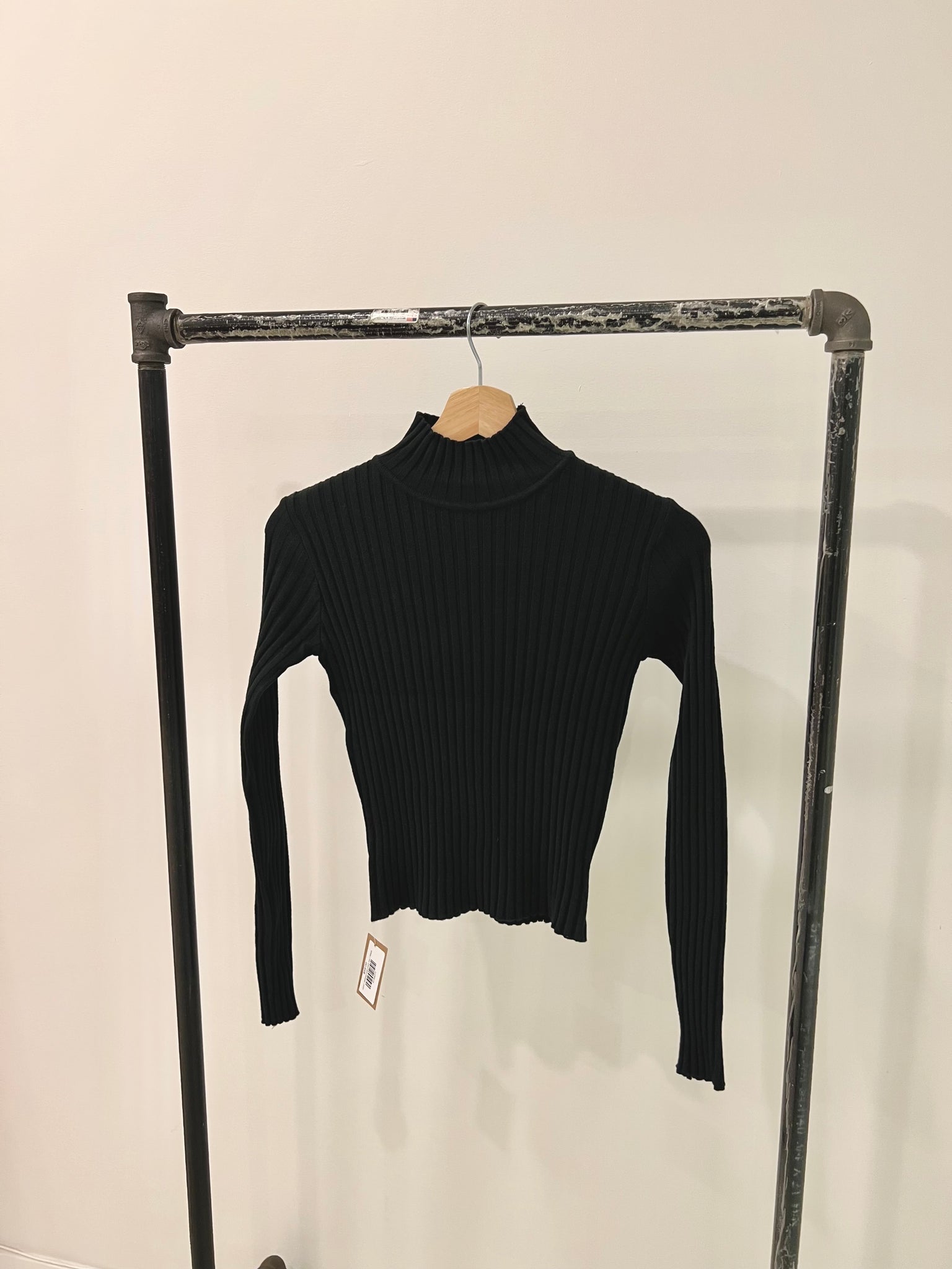 ZENT Ribbed high-neck top