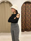 SHILA Glen plaid wool pants