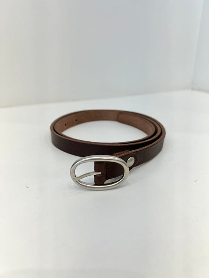 JEMMA Oval buckle leather belt